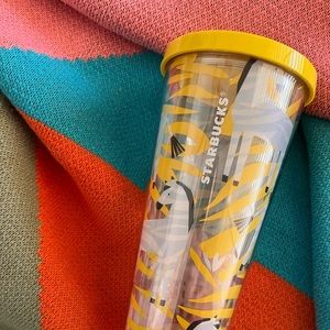 Starbucks Trenta tumbler, zebra print